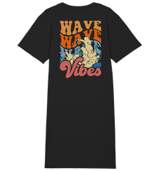Wavy Vibes - Ladies Organic Shirt Dress