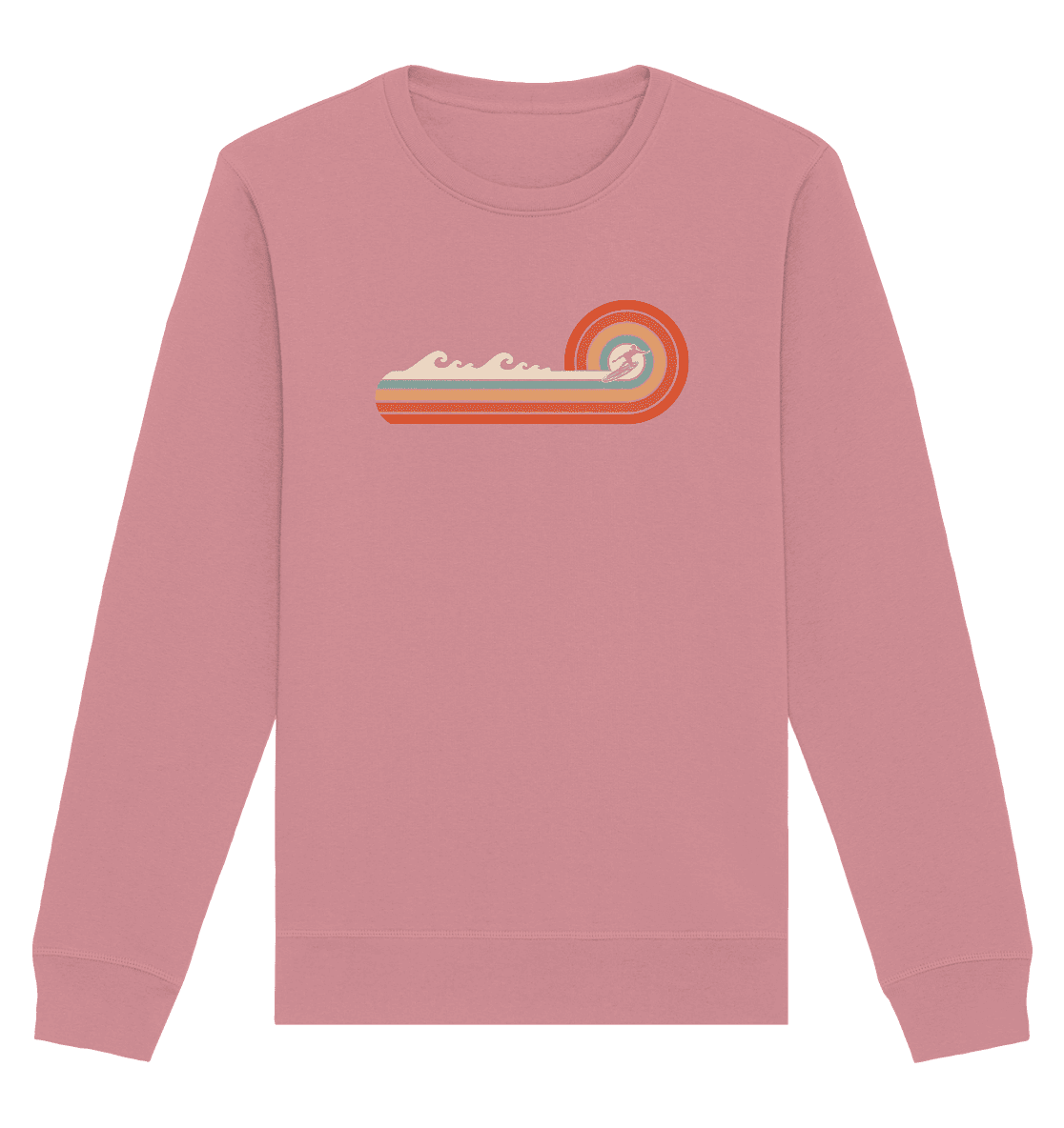 Retro Wave - Organic Basic Unisex Sweatshirt